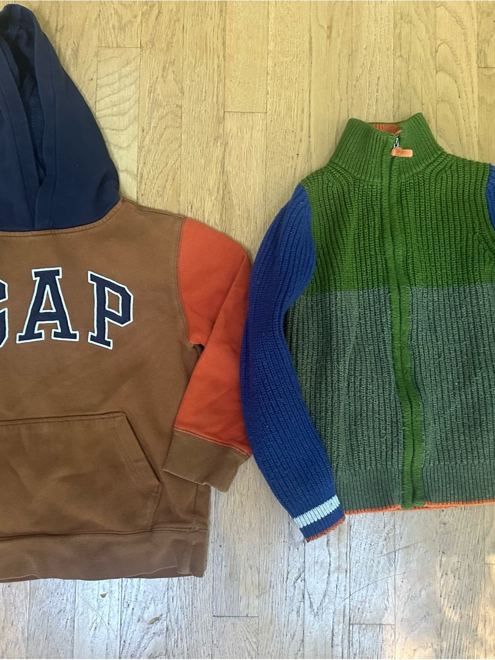 Mini Boden&Gap: zip up sweater & hoodie fits 8-10
